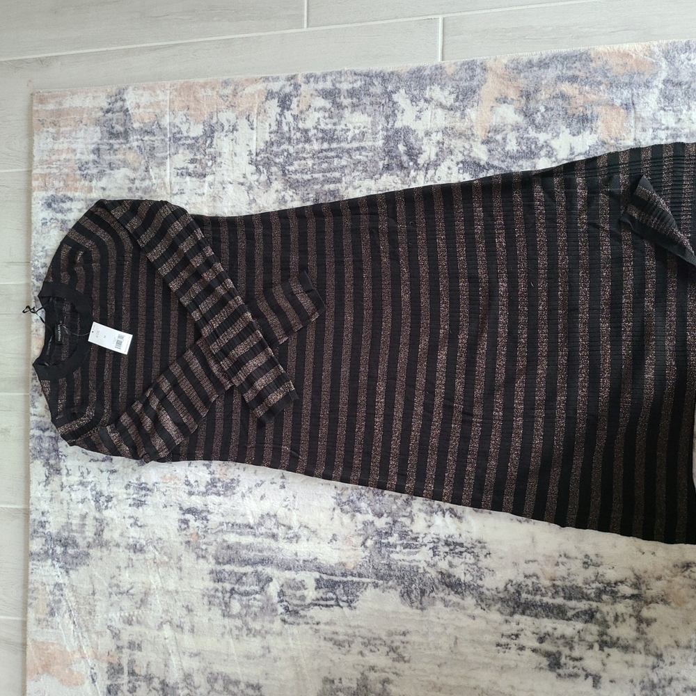 Banana Republic Striped Long Sleeve Dress Size M
